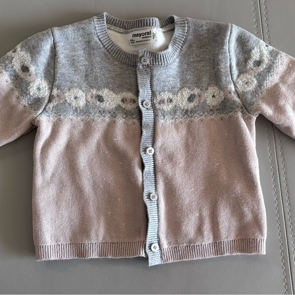 Mayoral Baby Lamb Sheep Cardigan Sweater
